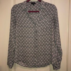 Button up dress shirt Black/White - The Limited